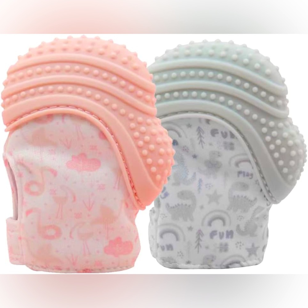 PandaEar Soothing Teething Mitten 2 Pack‎